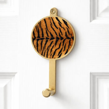 Animal Print Pattern Design Wall Hanging Coat Hook, 8 of 9