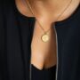 Kind Gold Vermeil Plated Shorthand Coin Necklace, thumbnail 3 of 8