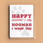 'Hooman' Valentine Card From The Dog, thumbnail 1 of 2