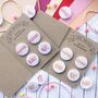 Cute Valentine Themed Badges, Pack Of Four, thumbnail 1 of 10