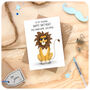 Happy Birthday To My Handsome Husband Lion Card, thumbnail 2 of 6