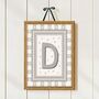 Personalised Initial Print In Cottage Core Style, thumbnail 6 of 10