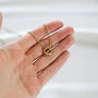 Mother Of The Bride Gold Interlocking Circle Necklace Wedding Day Gift For Mum, Mum Of The Birde, thumbnail 2 of 8
