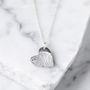Silver Fingerprint Stamp Charm Necklace, thumbnail 3 of 10