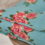 Set Of Two Blue Rose Seat Cushions With Ties, thumbnail 4 of 6