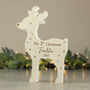 Personalised 1st Christmas Wooden Reindeer Decoration, thumbnail 4 of 5