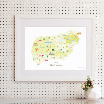 Personalised West Sussex Map: Add Favourite Places, 2 of 4