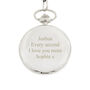 Gifts For Him Personalised Pocket Watch For Men, thumbnail 4 of 7