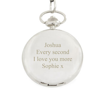 Gifts For Him Personalised Pocket Watch For Men, 4 of 7