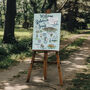 Wedding Welcome Sign/ Bespoke Timeline/Order Of The Day Sign, thumbnail 1 of 3