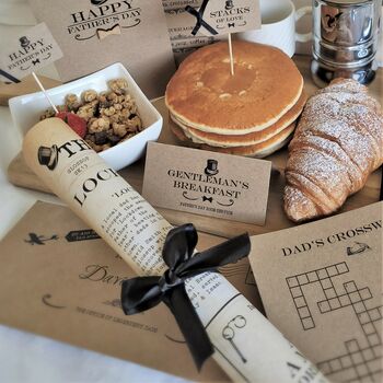 Personalised Father's Day Breakfast In Bed Kit, 6 of 12