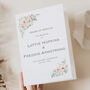Wedding Order Of Service Booklets Pastel White, thumbnail 1 of 4