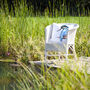 Inky Kingfisher Outdoor Cushion For Garden Furniture, thumbnail 7 of 9