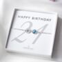 21st Birthday Bracelet – Birthstone And Initial Gift For Her, thumbnail 1 of 7