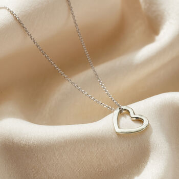 9ct Medium Message Heart Necklace, 4 of 6
