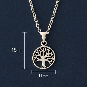 Sterling Silver Tree Of Life Pendant Necklace, 4 of 9