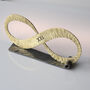 21st Anniversary Gift Brass Infinity Sculpture, thumbnail 2 of 9