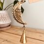 Mini Crescent Moon Bronze Bell Wind Chime, thumbnail 5 of 7
