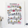 30th Birthday Personalised Print ‘The Road To 30’, thumbnail 1 of 10