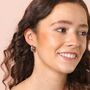 Stainless Steel Tapered Hoop Earrings, thumbnail 3 of 4