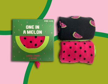 Melon Novelty Socks Set, 3 of 6