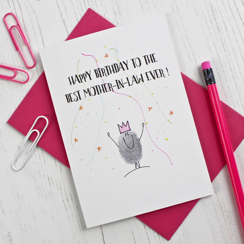 Mother In Law Birthday Card By Adam Regester Design 