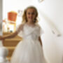 Grace In Off White Flower Girl Or Communion Dress, thumbnail 1 of 9