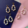 Handmade Colour Pop Pearl Earrings, thumbnail 1 of 5