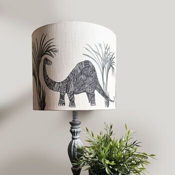Dinosaur Linen Lampshade, 3 of 6
