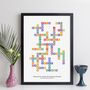 Personalised Teacher Thank You Print Crossword Gift, thumbnail 1 of 6