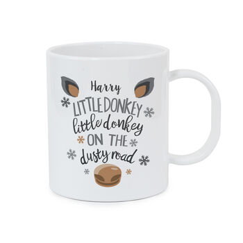 Personalised Little Donkey Plastic Mug, 5 of 5