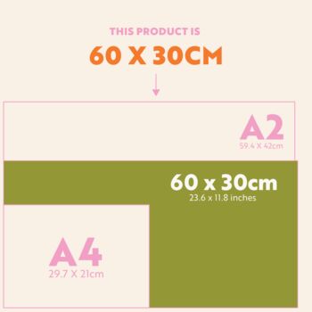 2027 Year Wall Planner | Landscape | Geometric Citrus Splash, 5 of 5