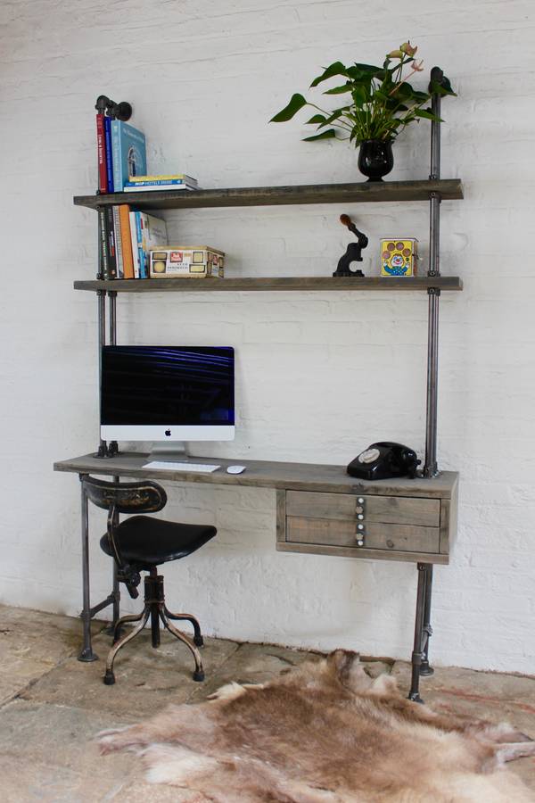 Cherie Desk With Drawers And Shelves