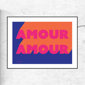 Amour Amour Typographic Prit, 2 of 2