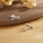 Sterling Silver Kayak Boat Stud Earrings, thumbnail 4 of 11