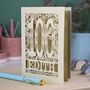 Personalised 100th Birthday Card Papercut Woodland Design, thumbnail 1 of 7