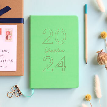 2024 Diary Personalised Luxury Notebook Journal, 4 of 12