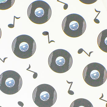 Vinyl Records Music Gift Wrapping Paper – Perfect For Music Lovers, 5 of 5