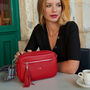 Personalised Florence Leather Crossbody Bag, thumbnail 6 of 8