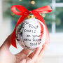 First Christmas New Home Personalised Bauble, thumbnail 1 of 4