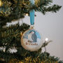 Baby's First Christmas Bauble. Hand Painted Penguin, thumbnail 4 of 6