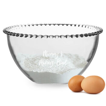 Home Baking Personalised Glass Mixing Bowl, 2 of 6