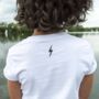 Wild Kid Embroidered Organic T Shirt, thumbnail 2 of 4