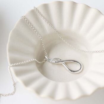 Sterling Silver Designer Loop Necklace, 9 of 11
