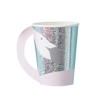 Iridescent Foiled Flamingo Shaped Paper Party Cups, 2 of 3