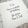 Personalised Acrylic Age Specific Birthday Card, thumbnail 2 of 6