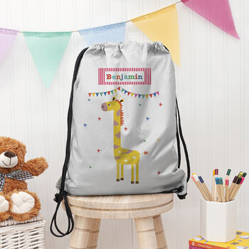 Personalised Children's Giraffe Waterproof Swim Bag, 3 of 8