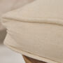 Set Of Two Natural Beige Seat Cushions With Ties, thumbnail 3 of 4