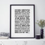 Personalised 'First Dance' Song Print, thumbnail 1 of 12