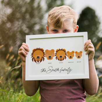 Personalised Animal Family Print, 5 of 5